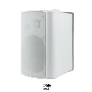 CMX (WSK-420CSWIP) – 4-Inch 2-Way Outdoor Wall Mount Speaker with 20/10/5W Power, 100V & 8Ω, IP66