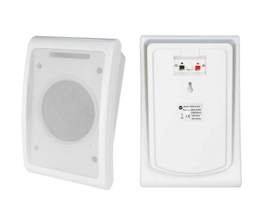 CMX (WSK-610M) – 6.5-Inch Wall Mount Speaker with 10/5W Power Options, 100V & ABS Construction