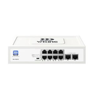 Wi-Tek (WK-PS210-HP) – 8-Port Hi-PoE Switch | Long-Range PoE for CCTV
