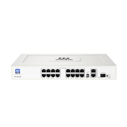 Wi-Tek (WK-PS219GF) – 16-Port PoE+ Switch | 2× Gigabit Uplink + 1× Gigabit SFP