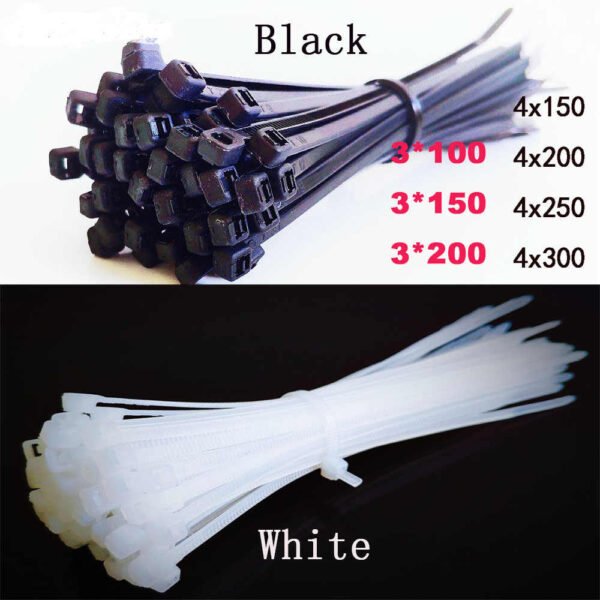 OCS (Nylon Cable Tie 4×300mm) – 300mm Nylon Cable Tie for Secure Cable Management & Installation