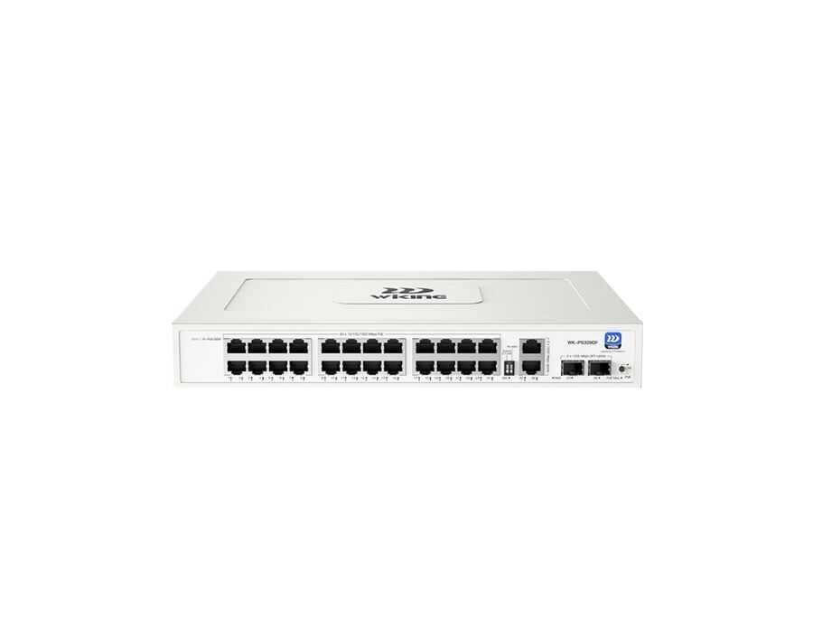 Wi-Tek (WK-PS328GF) – 24-Port Gigabit PoE Switch | 2× Gigabit Uplink + 2× SFP | 288W